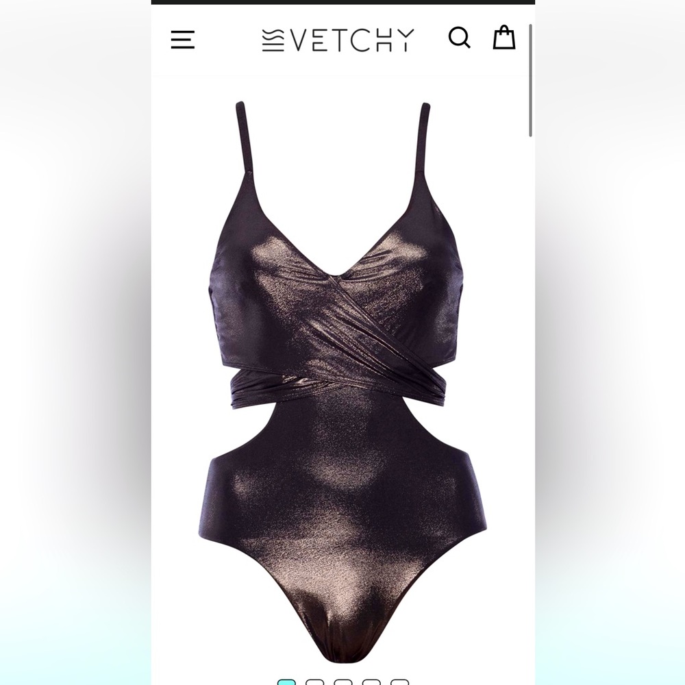 Vetchy Waikiki Metallic Swimsuit